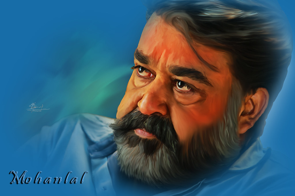 Mohanlal Digital Painting - HD Wallpaper 