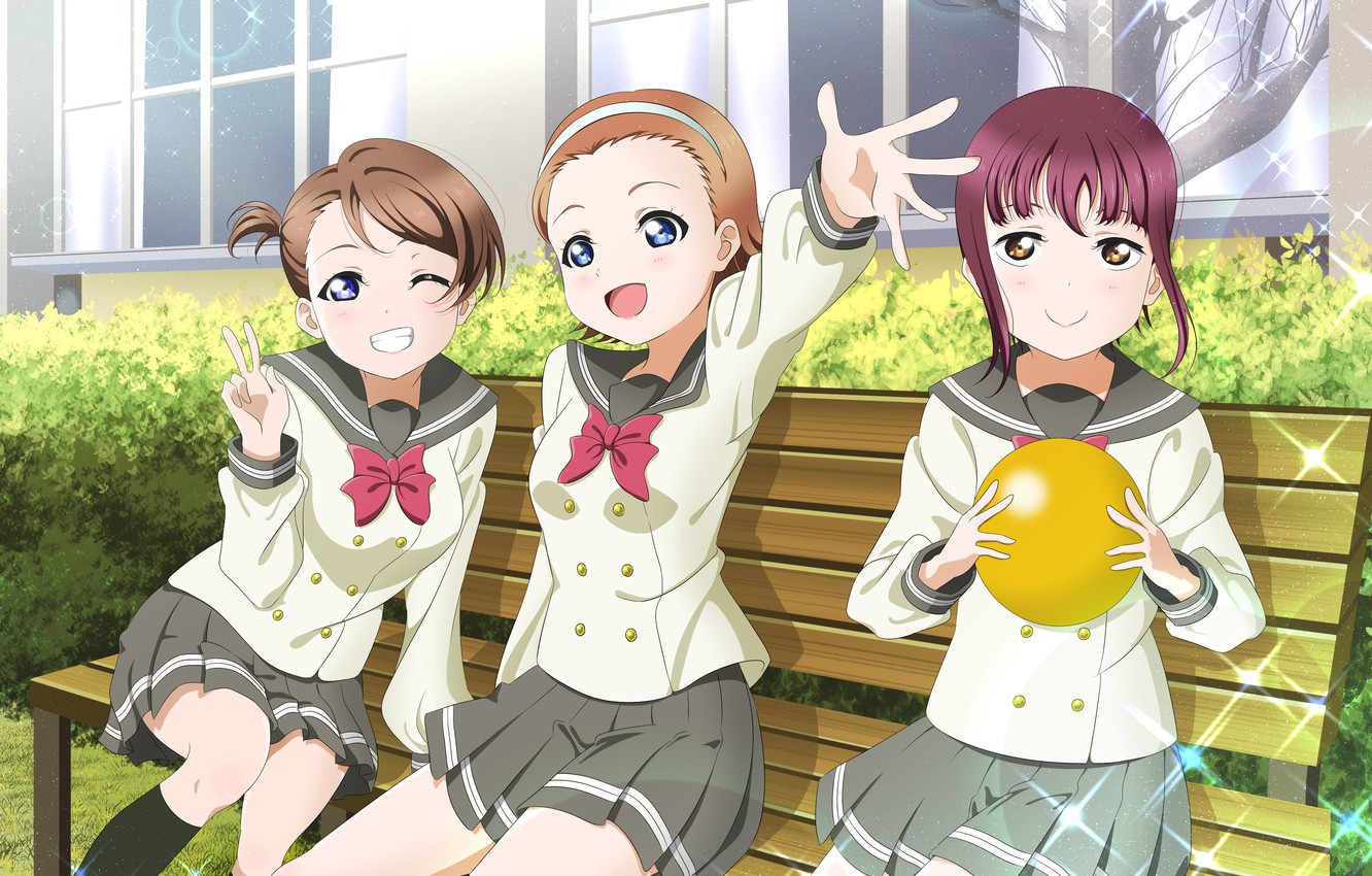 Photo Wallpaper Greens Bench Girls Shine Windows ラブ ライブ サンシャイン いつき 1332x850 Wallpaper Teahub Io Photo Wallpaper Greens Bench Girls Shine Windows ラブ ライブ サンシャイン いつき 1332x850 Wallpaper Teahub Io