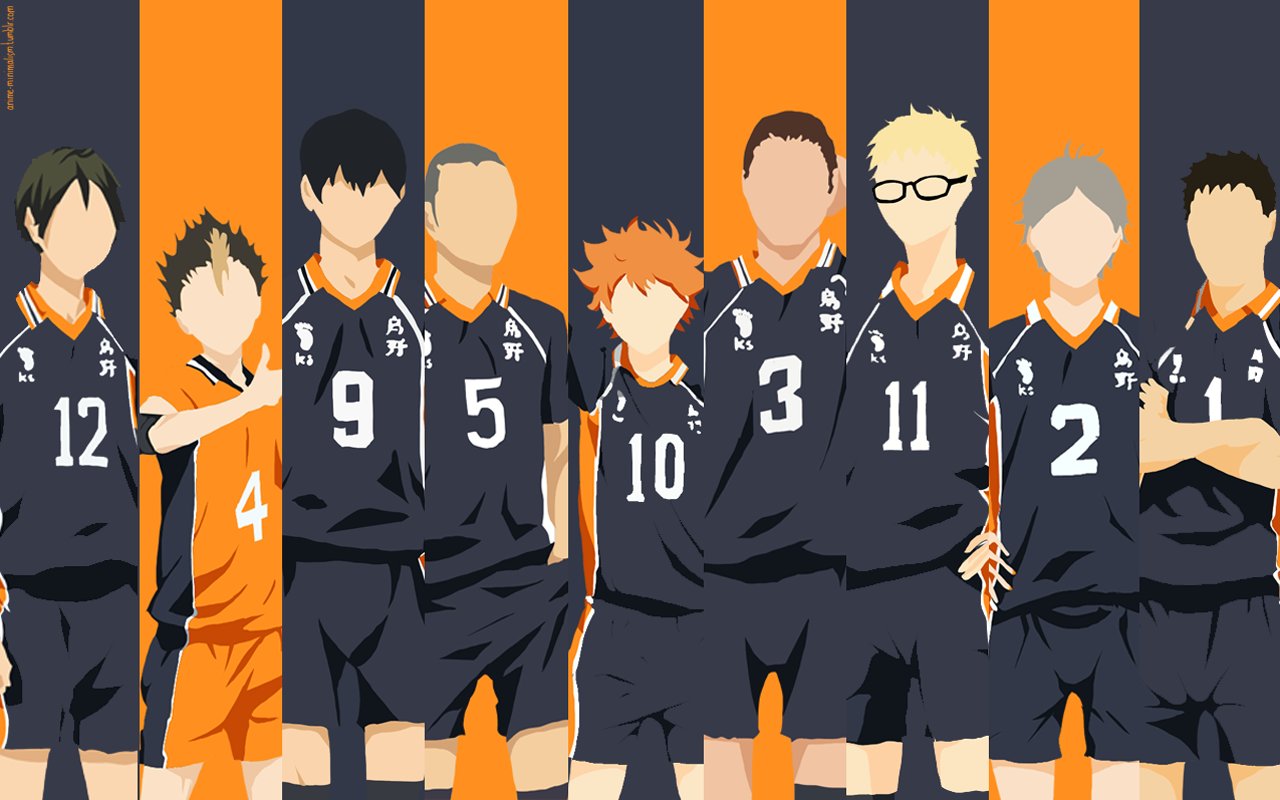 Minimalist Haikyuu Desktop Wallpaper Hd - HD Wallpaper 