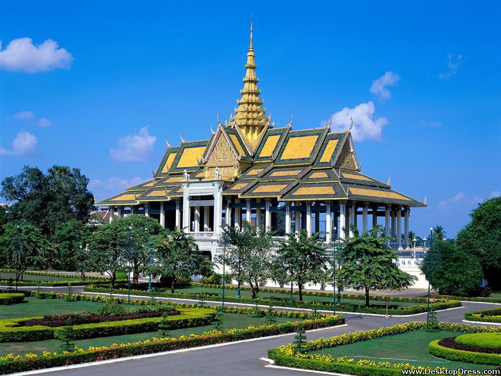 Chan Chaya Pavilion, Cambodia - Royal Palace - HD Wallpaper 