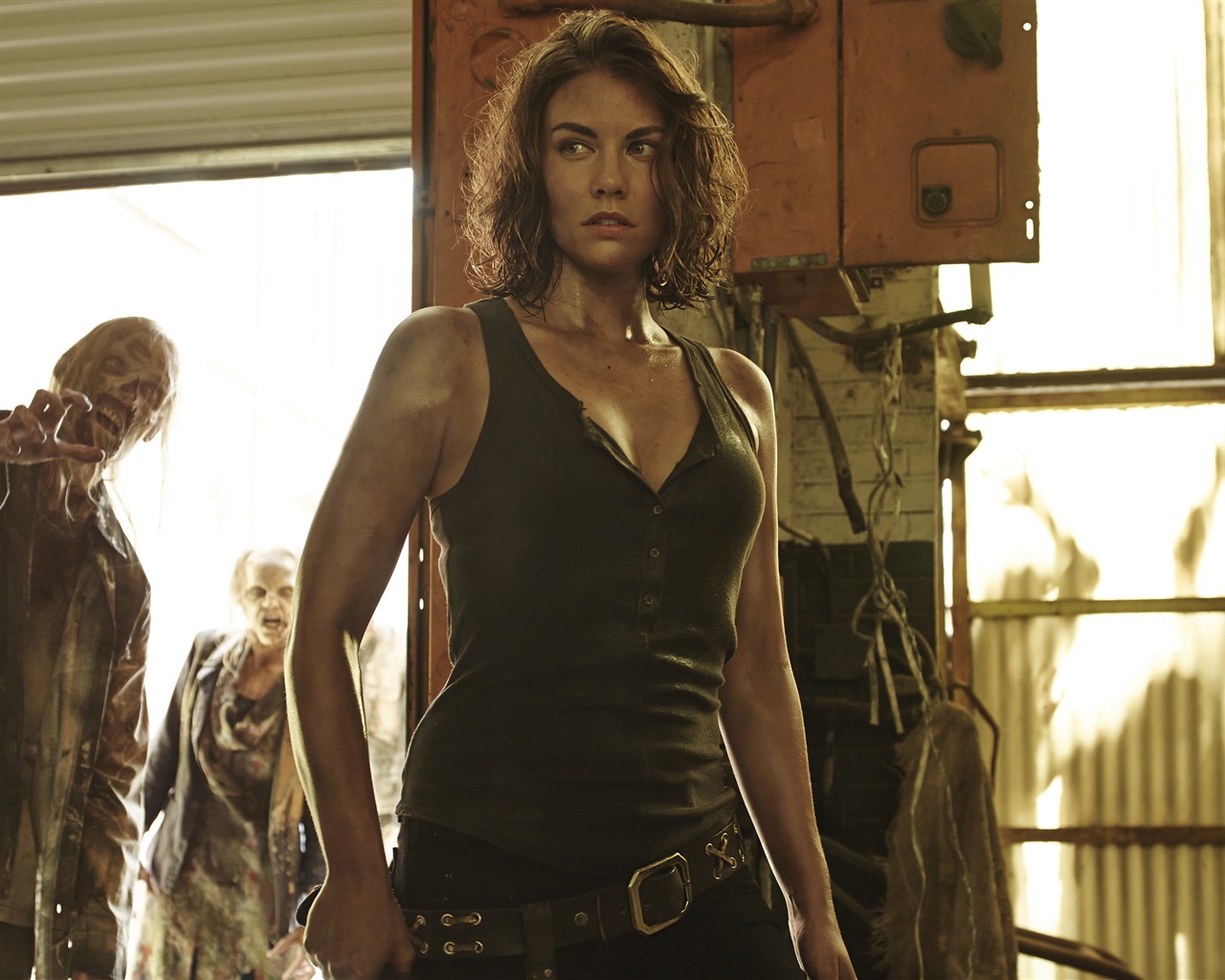Lauren Cohan 4 Walking Dead - HD Wallpaper 