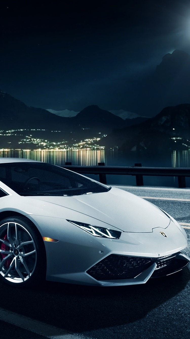 Iphone Wallpaper White Lamborghini Huracan Lp610-4 - Lamborghini Huracan Lp 610 4 4k - HD Wallpaper 