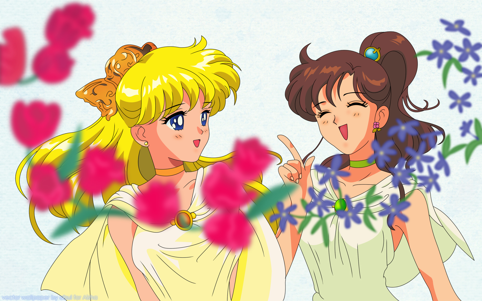 Aino Minako Kino Makoto Sailor Moon - Sailor Jupiter And Sailor Venus - HD Wallpaper 