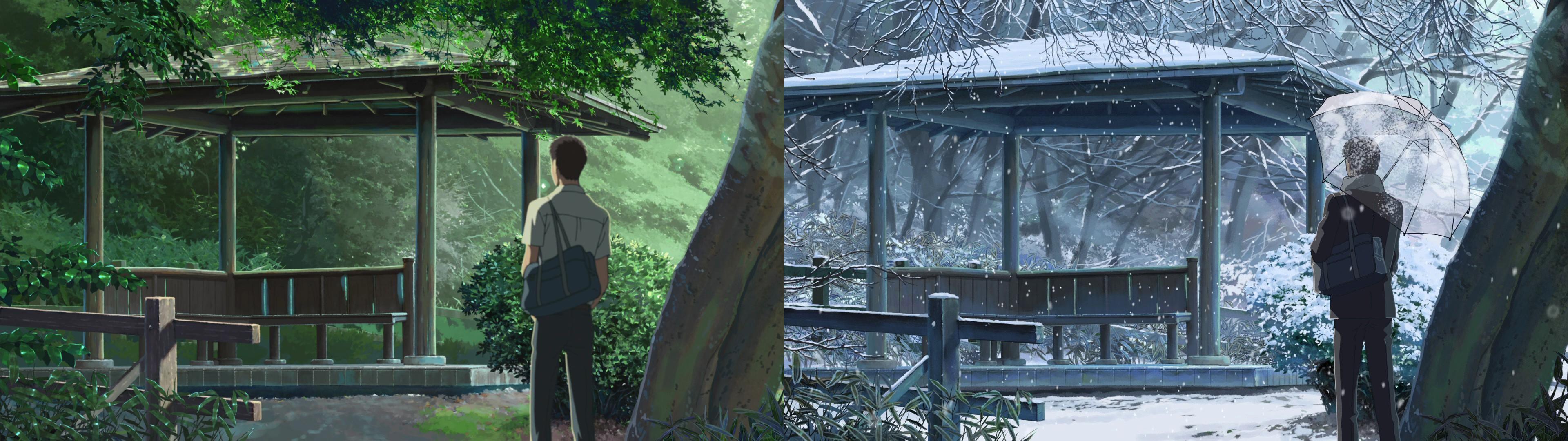 Garden Of Words Art - HD Wallpaper 