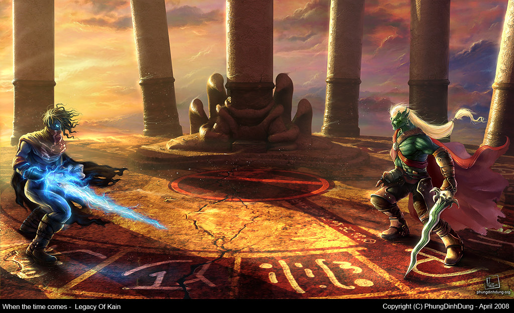 Legacy Of Kain Kain Vs Raziel - HD Wallpaper 