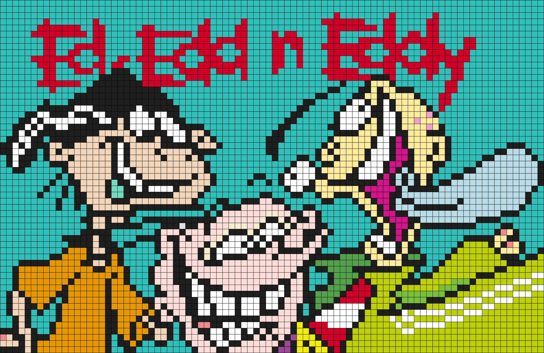 Ed, Edd N Eddy Perler Bead Pattern / Bead Sprite - Ed Edd N Eddy Pixel Art - HD Wallpaper 