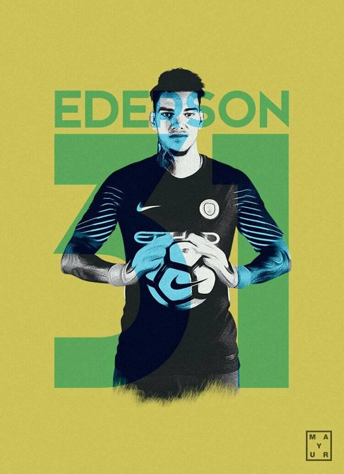 My New Design Ederson, Manchester City Gk - Poster - HD Wallpaper 