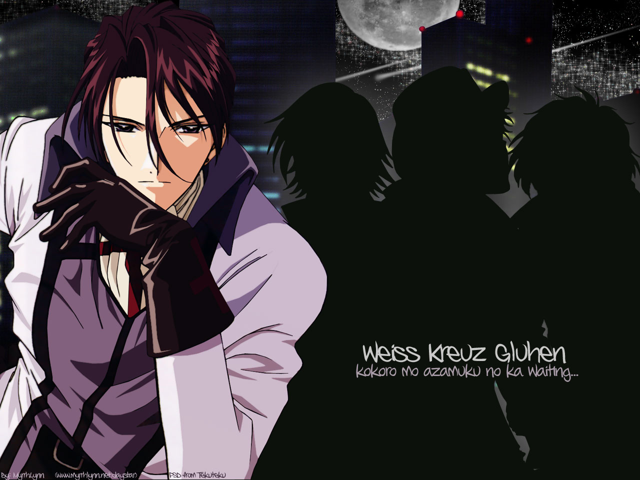 Studio Deen, Weiss Kreuz, Youji Kudou, Omi Tsukiyono, - Weiss Kreuz Gluhen - HD Wallpaper 