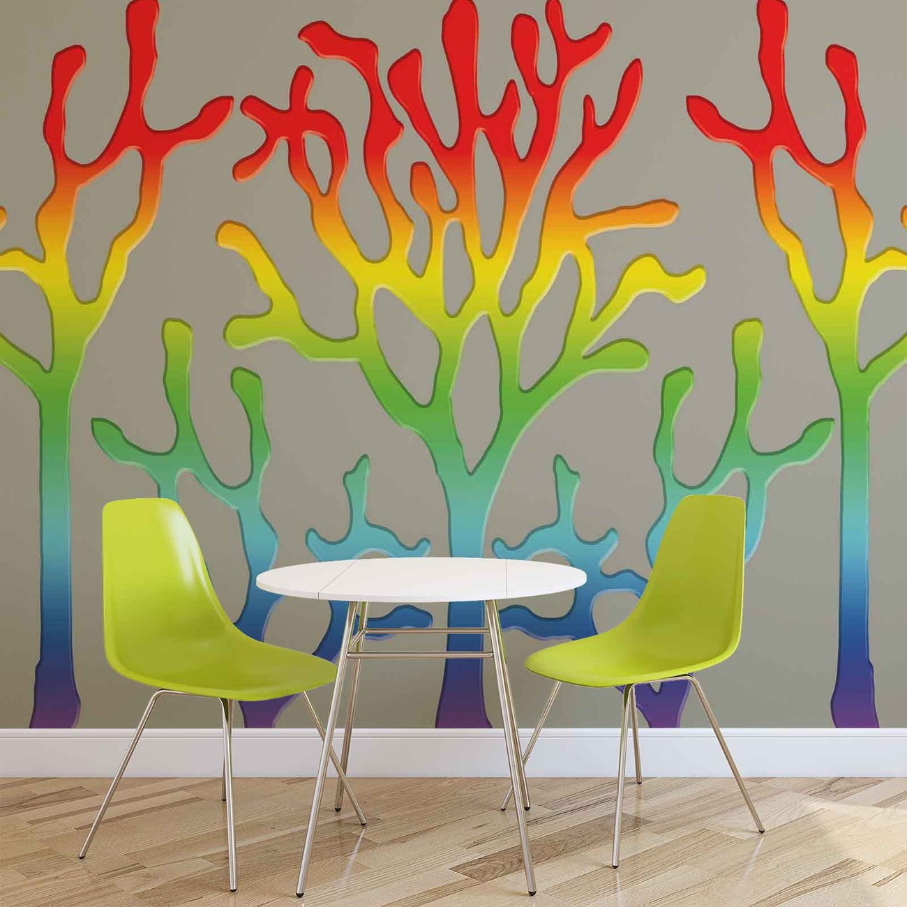 Baum Abstrakt Regenbogen Fototapete - Wallpaper - HD Wallpaper 