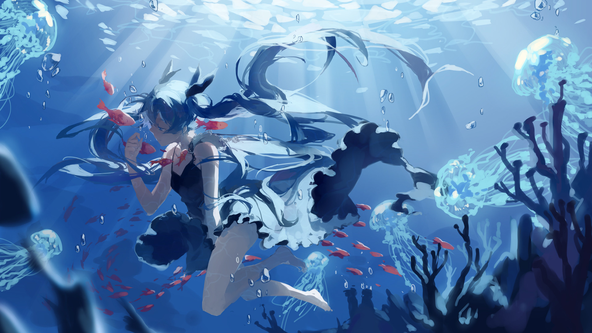 1920x1080, Deep Sea Girl 1920 Ã 1080 
 Data Id 146579 - Deep Sea Girl - HD Wallpaper 