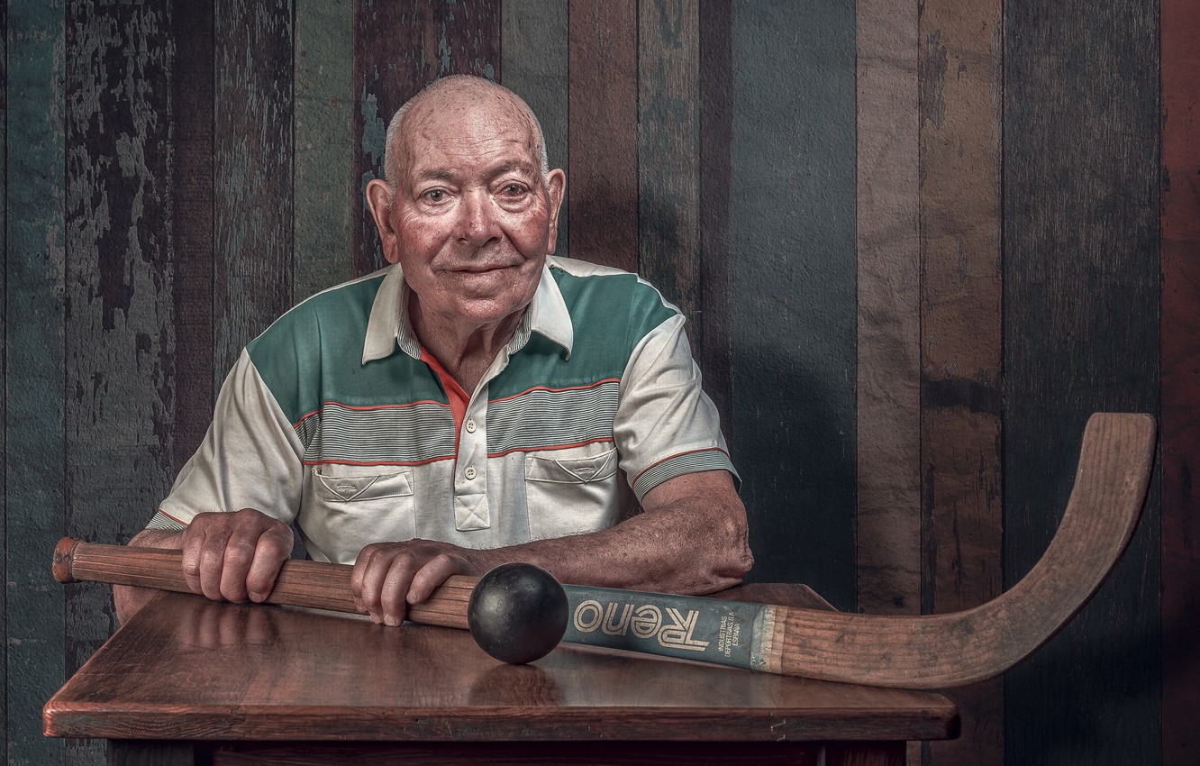 Photo Wallpaper People, Veteran, Stick - Wood - HD Wallpaper 