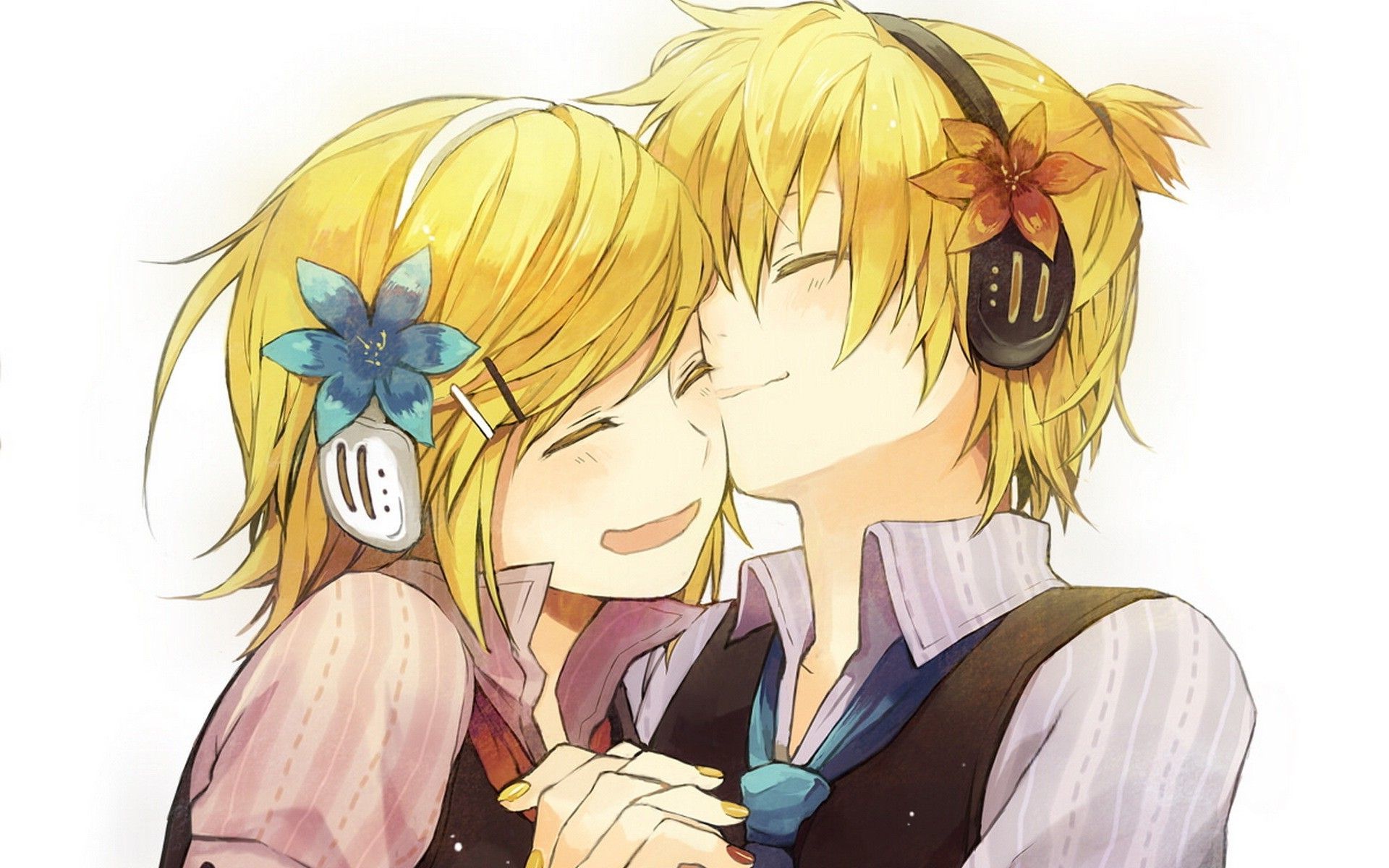 Anime Kagamine Rin Len - HD Wallpaper 
