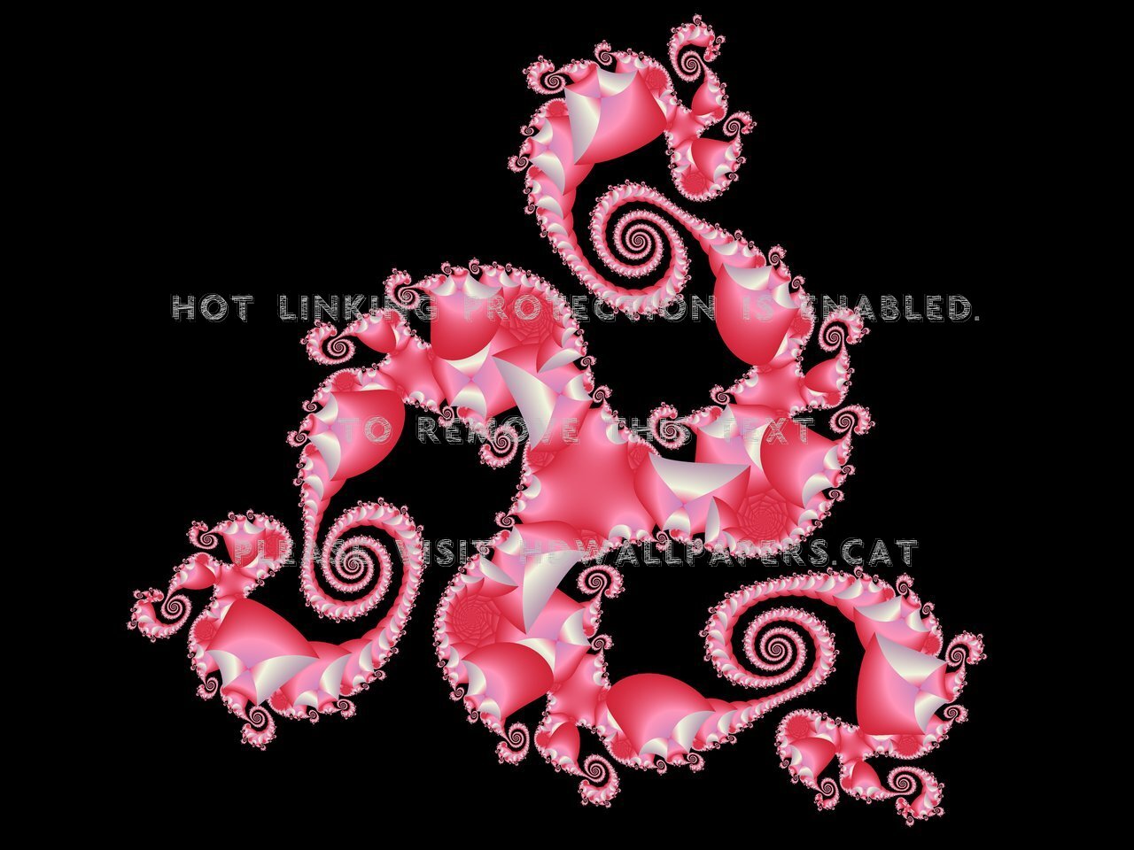 Triple Dragon Triskelion Pink Abstract - Illustration - HD Wallpaper 
