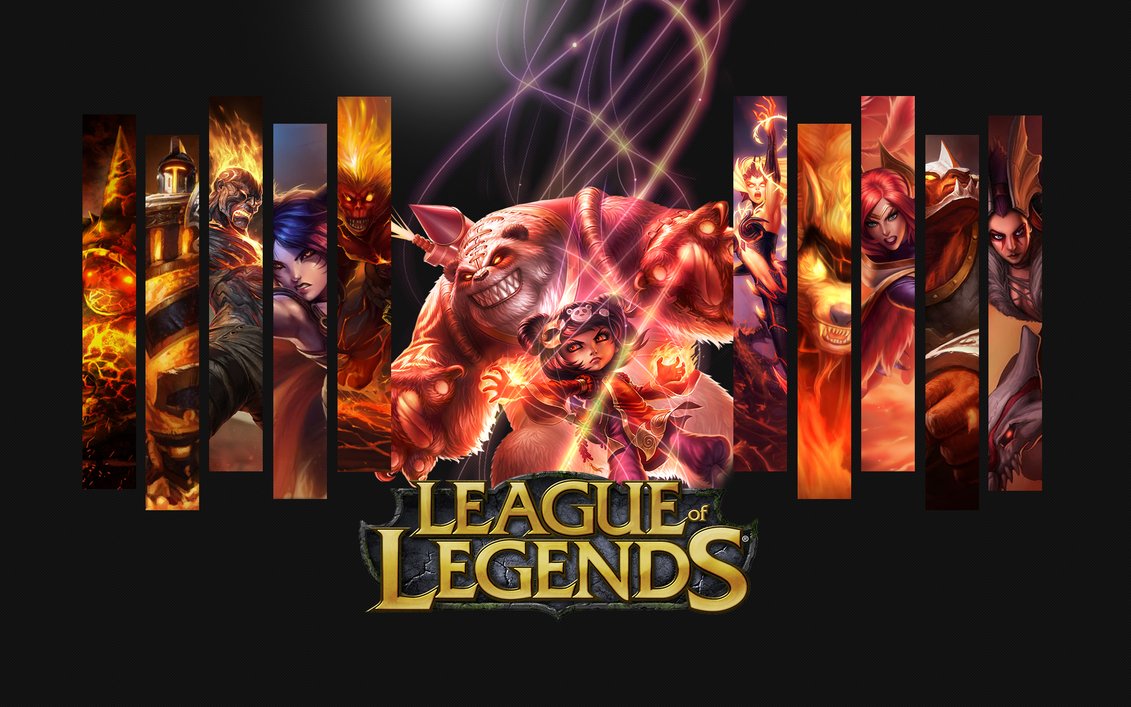League Of Legends Wallpaper Collage - HD Wallpaper 