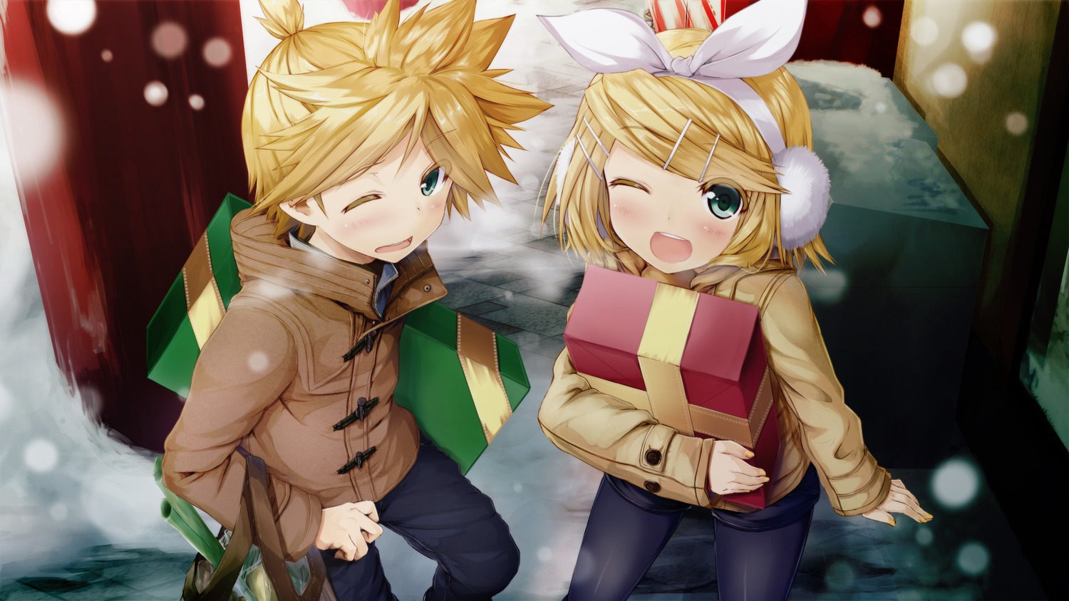 Daidou Kagamine Len Kagamine Rin Vocaloid Wallpaper - Rin And Len Kagamine Wallpaper Hd - HD Wallpaper 
