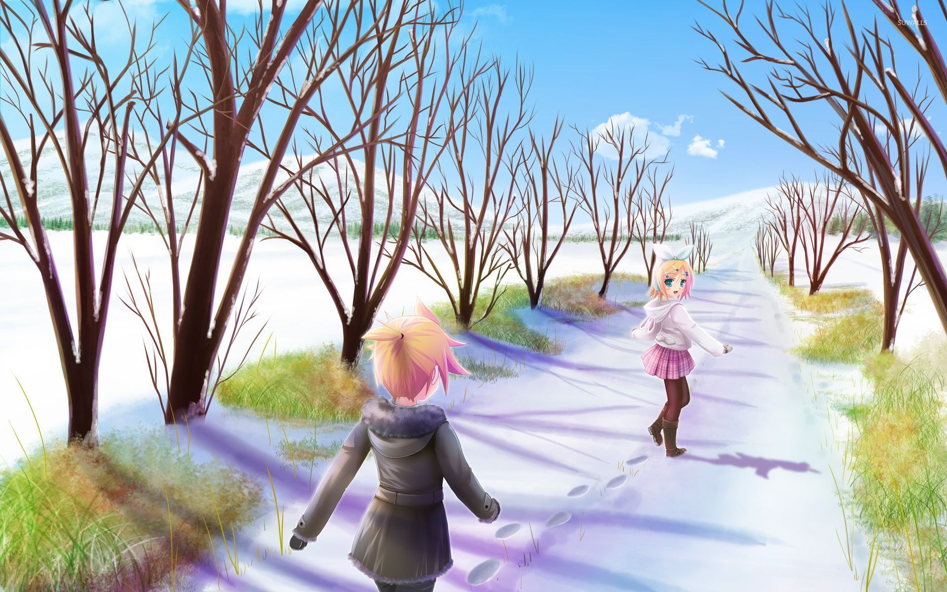 Kagamine Rin Anime Desktop - HD Wallpaper 
