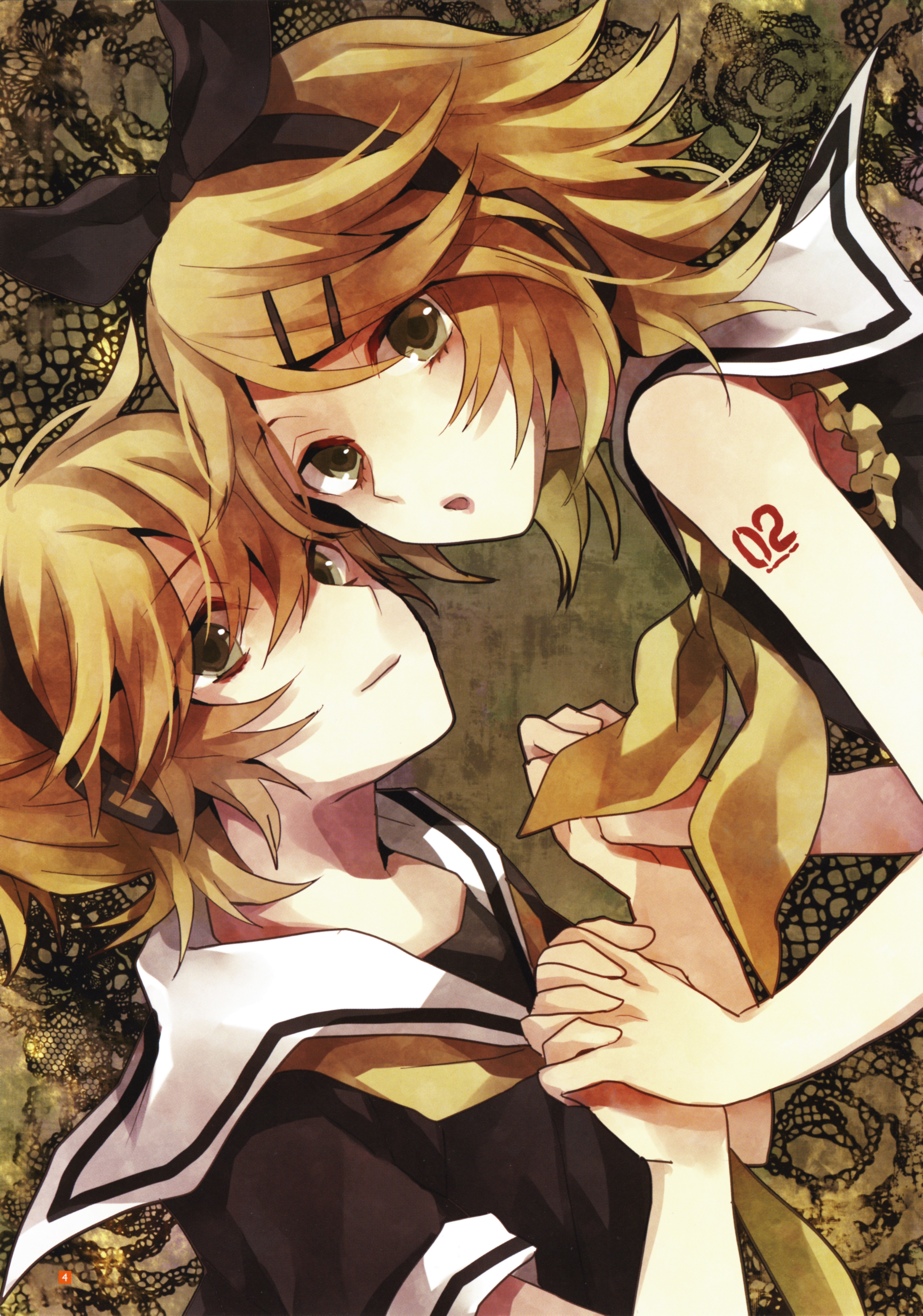 Anime Kagamine Rin Len - HD Wallpaper 