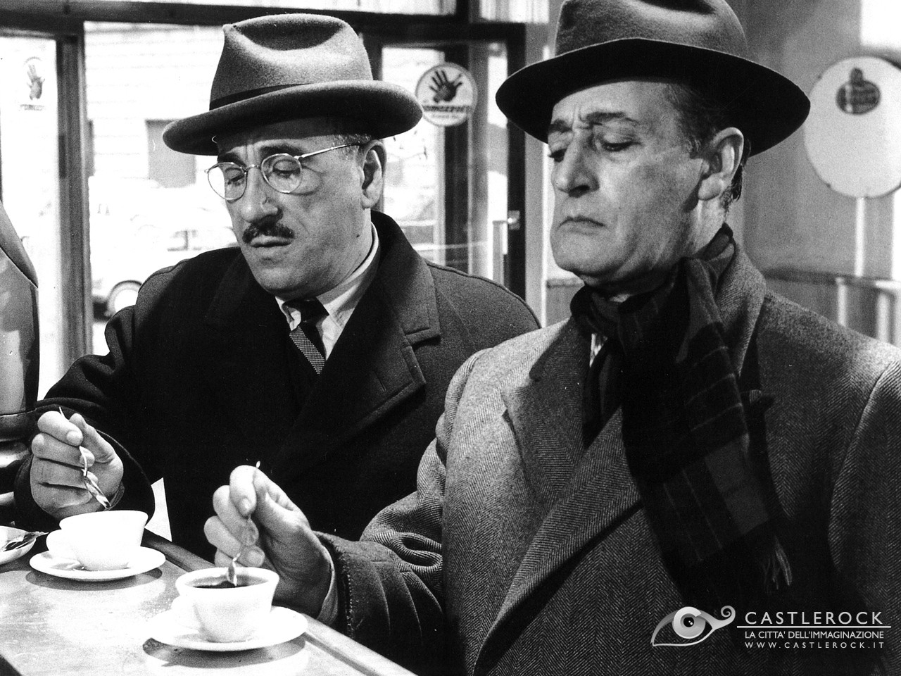 Wallpaper Di Totò - Vintage Men Drinking Coffee - HD Wallpaper 