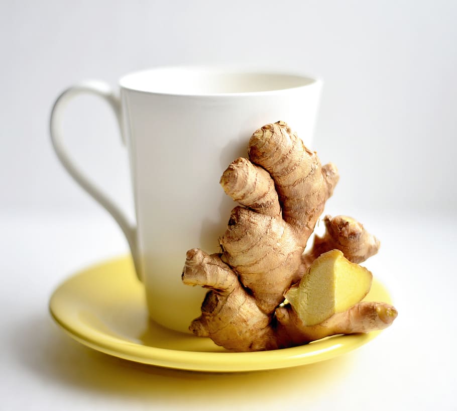 Ginger, Ginger Tea, Hot Drink, Ginger Root, Food And - Ginger In Cup -  910x818 Wallpaper - teahub.io