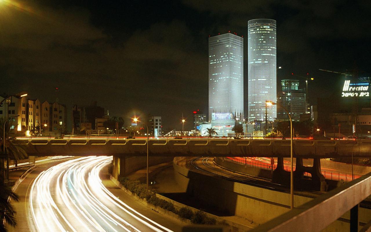 0 Kb, Tel Aviv, Israel - Night - HD Wallpaper 