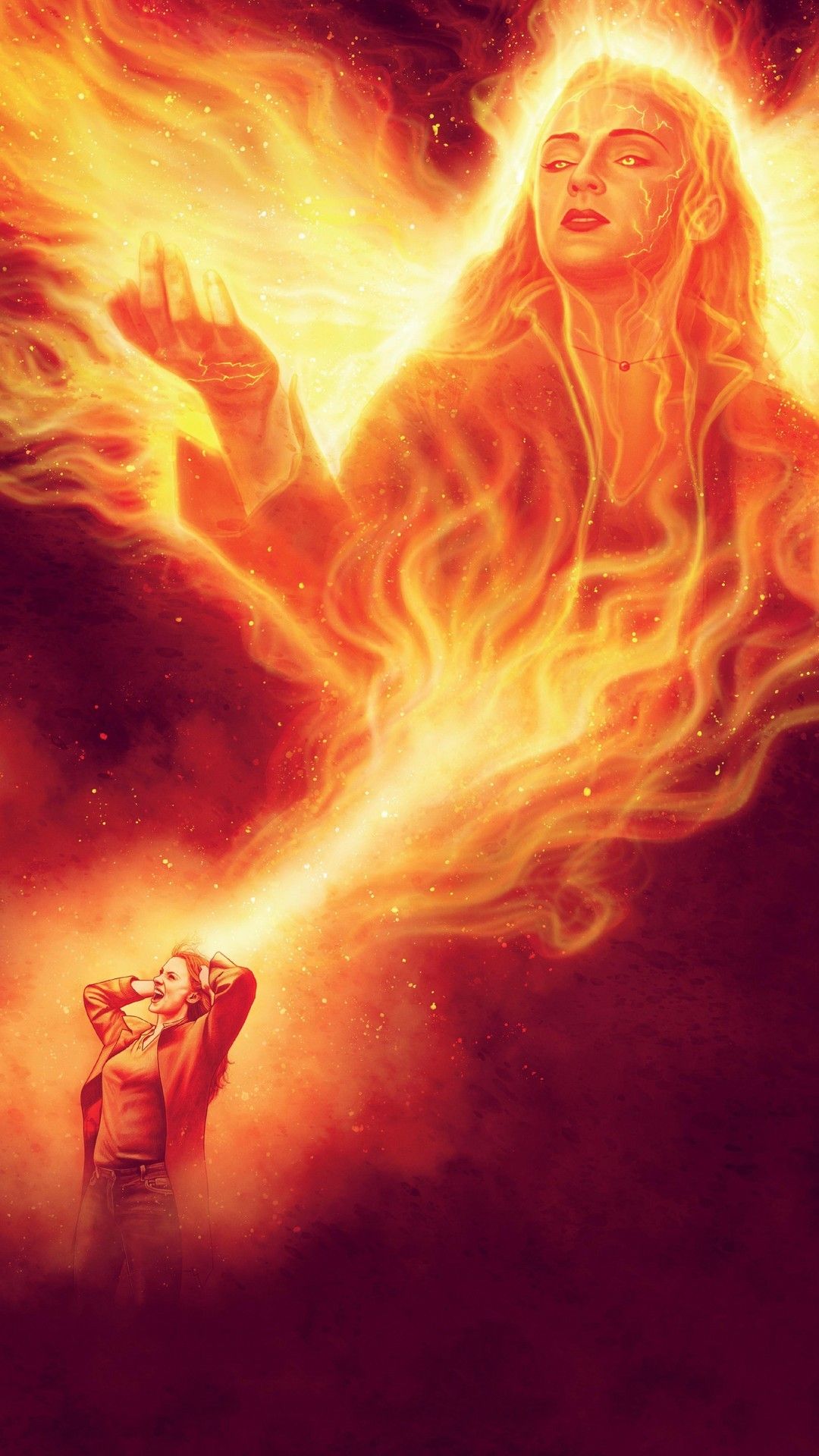 Dark Phoenix Wallpaper 2019 Phone - HD Wallpaper 