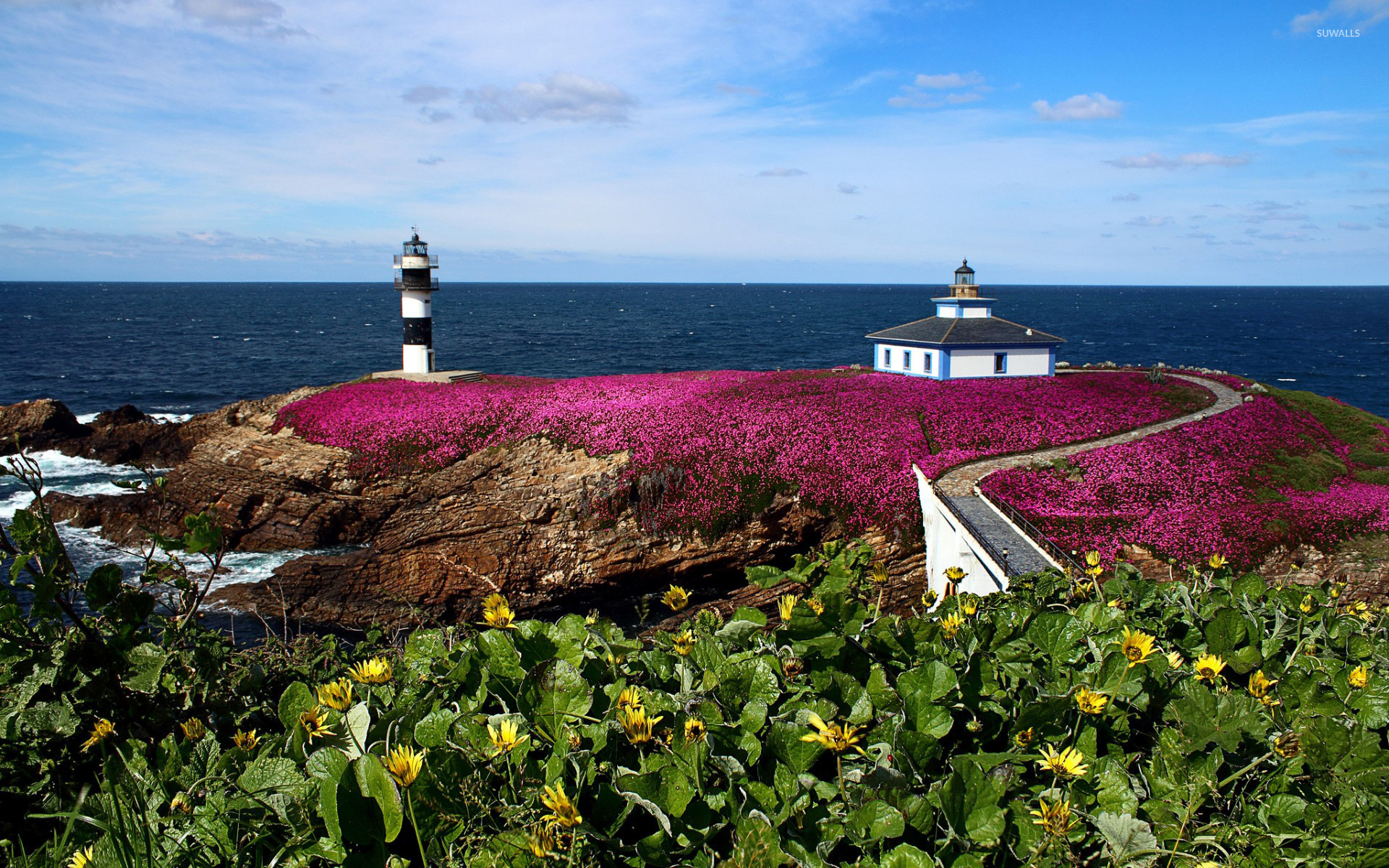 Illa Pancha Lighthouse - HD Wallpaper 