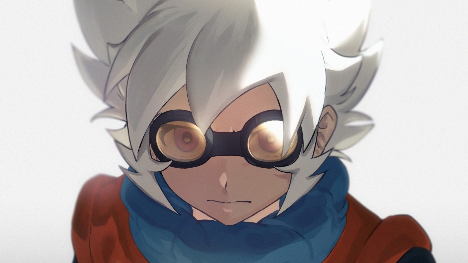 Saryuu Evan, Inazuma Eleven Go, Glasses, White Hair - Cartoon - HD Wallpaper 