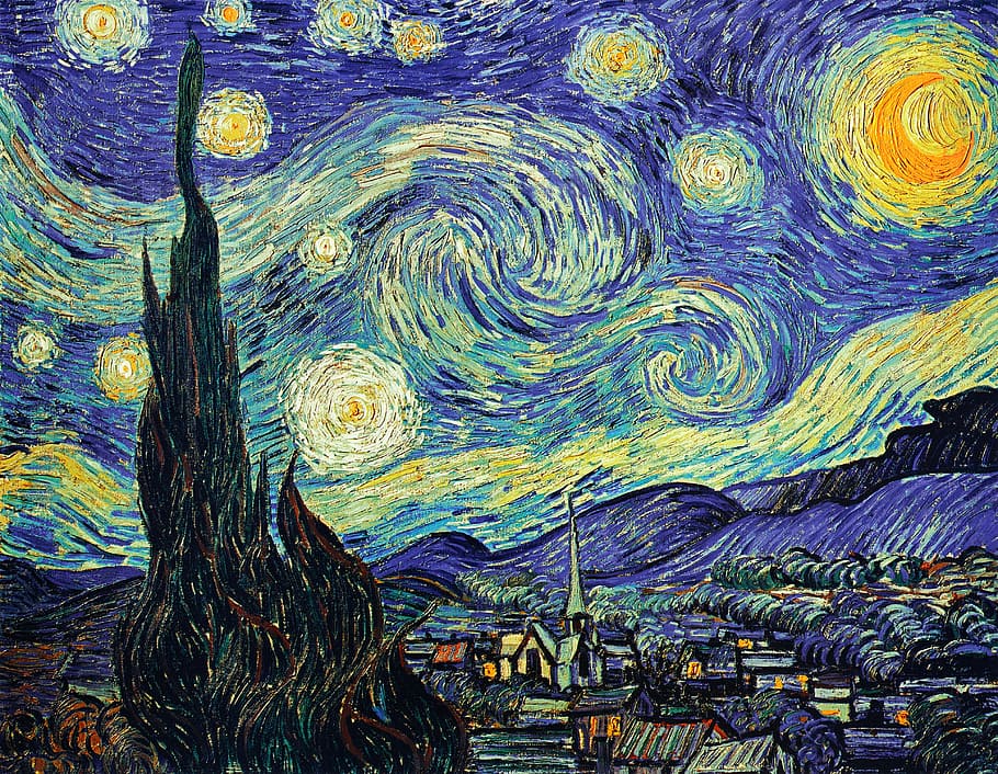 Vincent Van Gogh The Starry Night 1889 Oil On Canvas - HD Wallpaper 