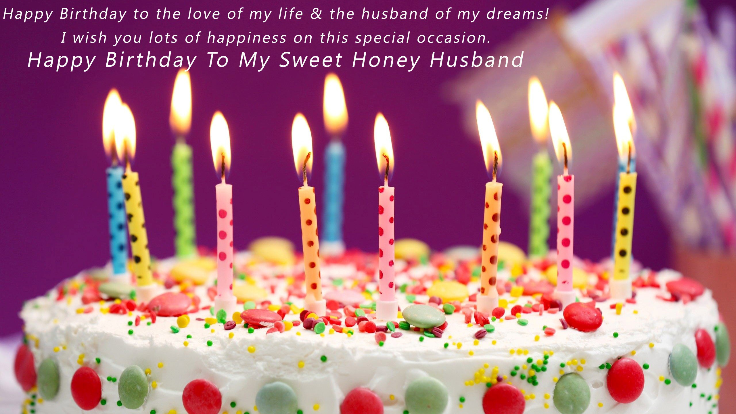 Wish You Happy Birthday My Sweet Honey Husband - Cake Hd Images Download - HD Wallpaper 