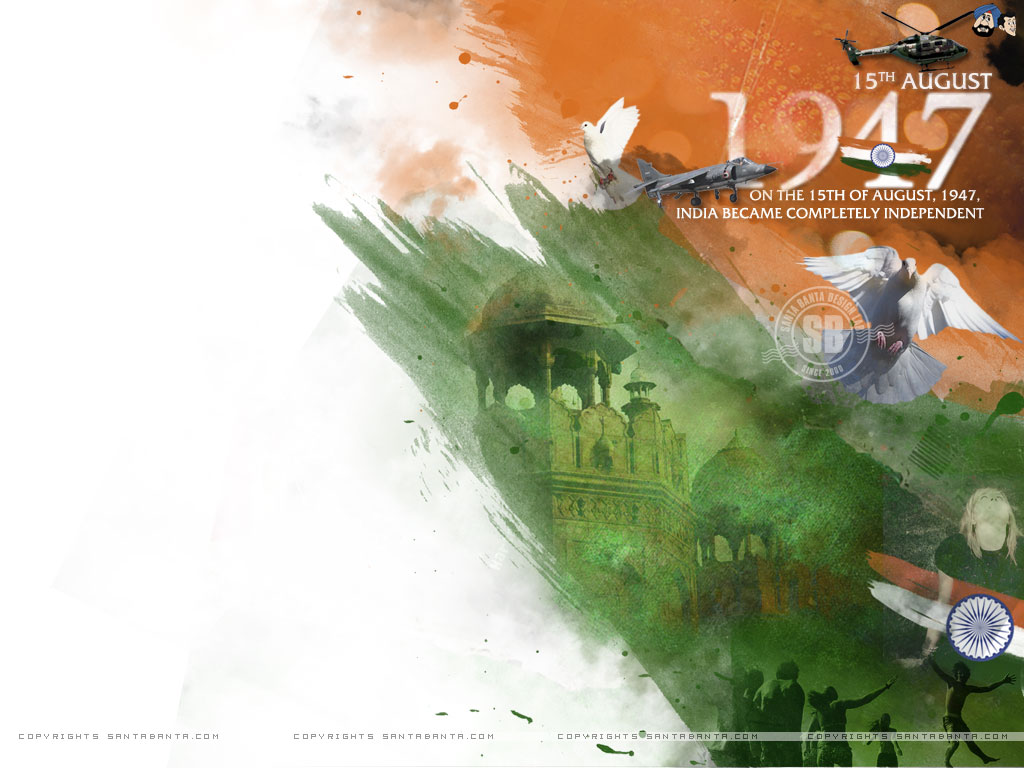 Indian Independence Day Template - HD Wallpaper 