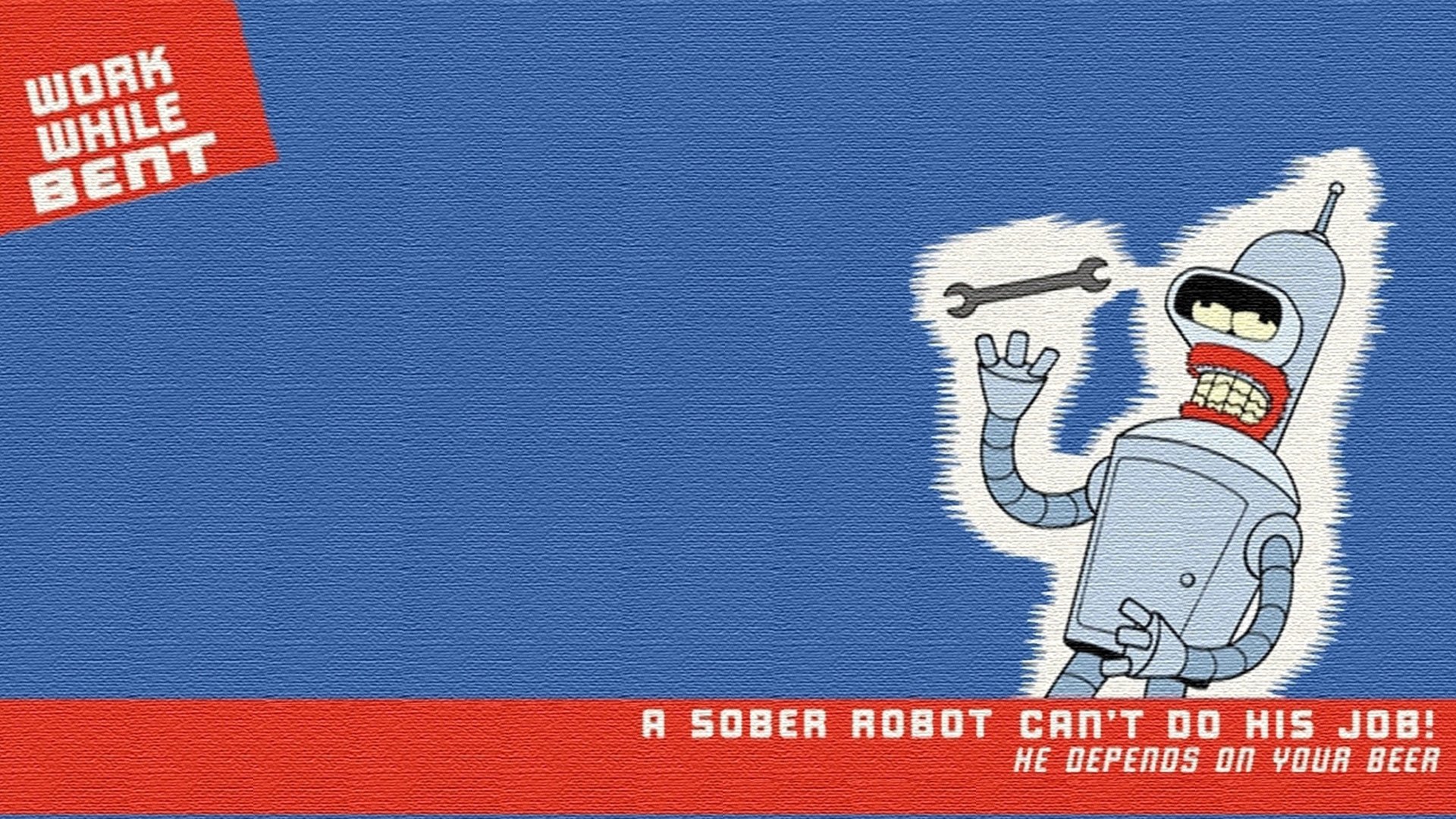 Bender Futurama Drunk - HD Wallpaper 