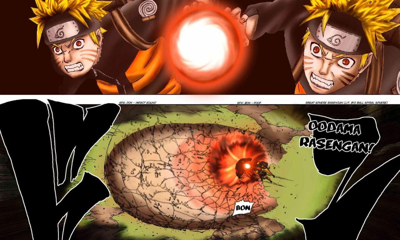 Naruto Shippuden Manga Naruto Uzumaki Rasengan Jinchuuriki - Naruto - HD Wallpaper 