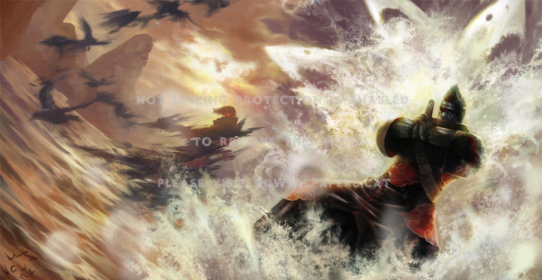 Itachi & Kisame Shinobi Akatsuki Crows - Itachi Kisame Art - HD Wallpaper 