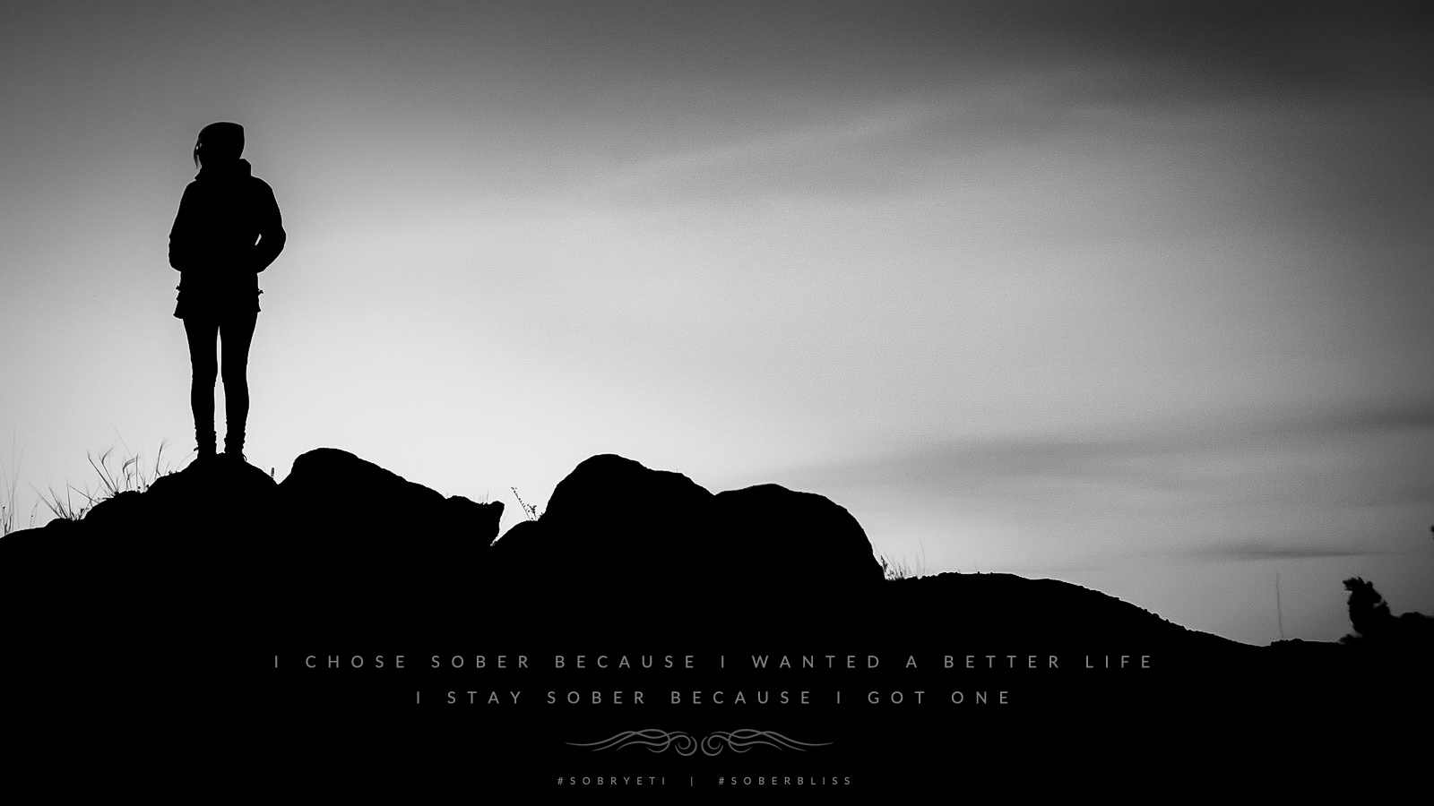 Sobriety Motivation - Silhouette - HD Wallpaper 