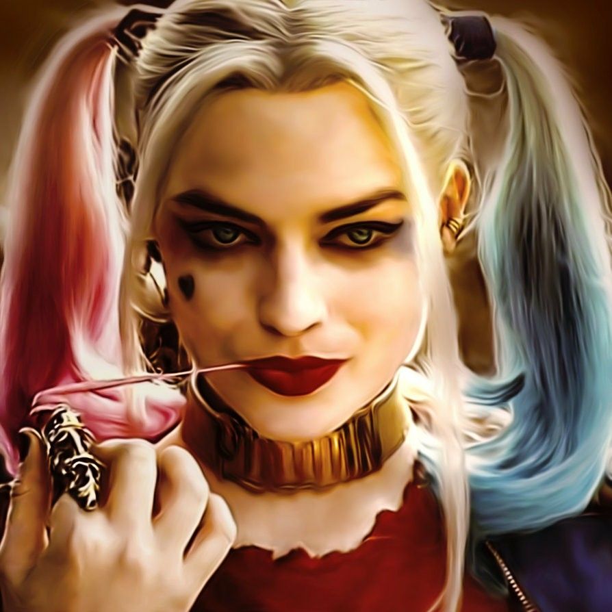 Harley Quinn Makeup From The Movie - HD Wallpaper 
