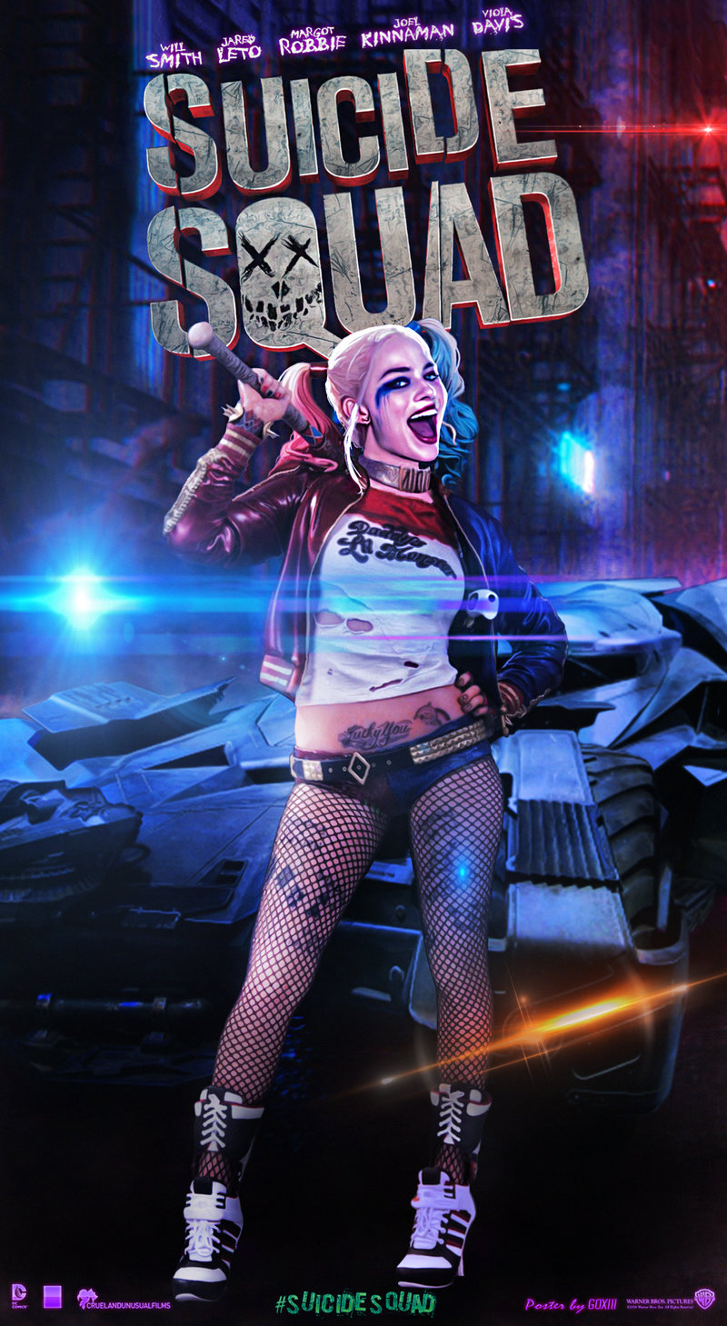 Suicide Squad Harley Quinn Poster By Goxiii-d9q4zf8 - Suicide Squad Harley Quinn Poster - HD Wallpaper 