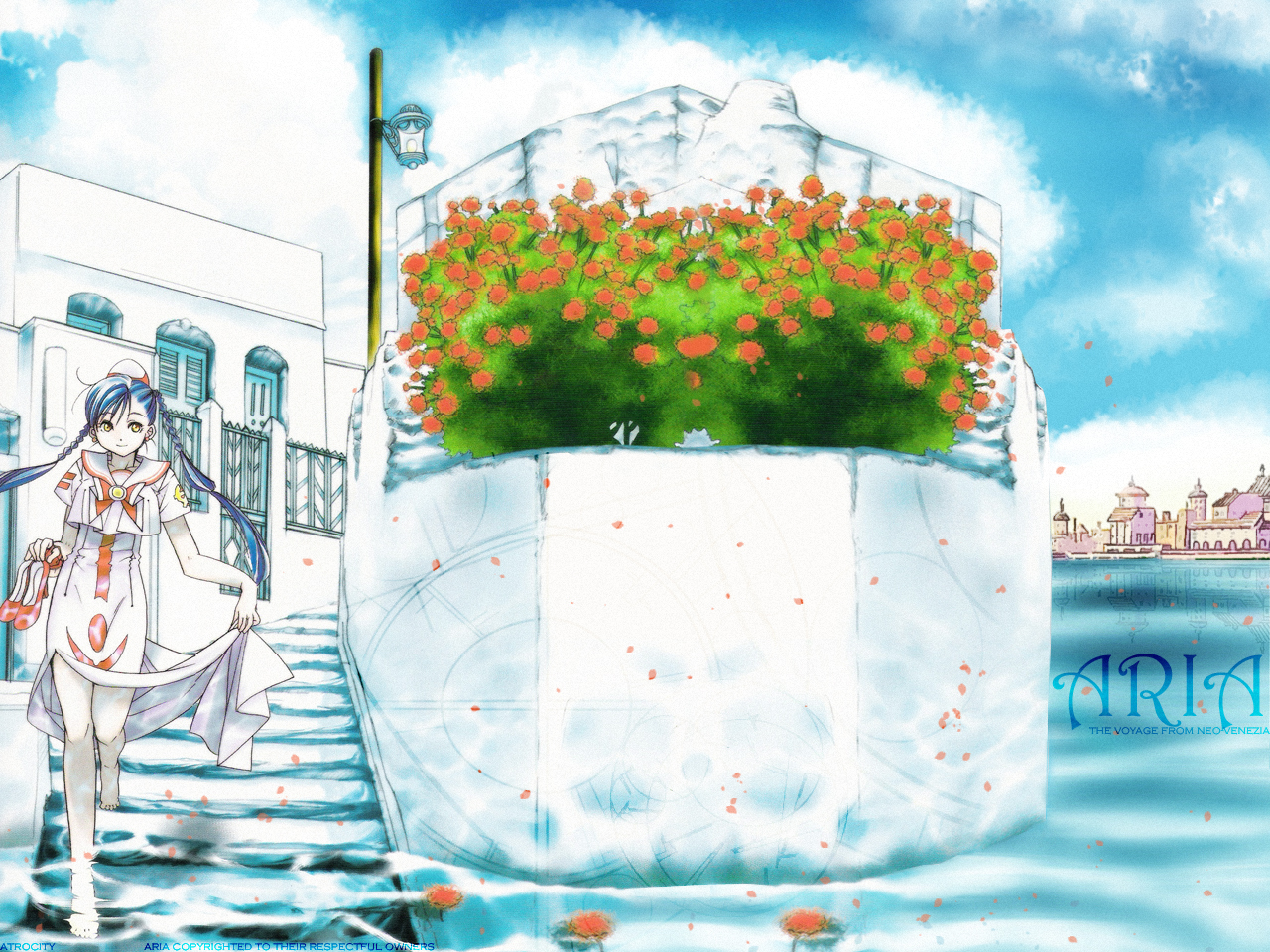 Kozue Amano, Aria, Aika Granzchesta Wallpaper style - Aria Manga - 1280x960  Wallpaper 