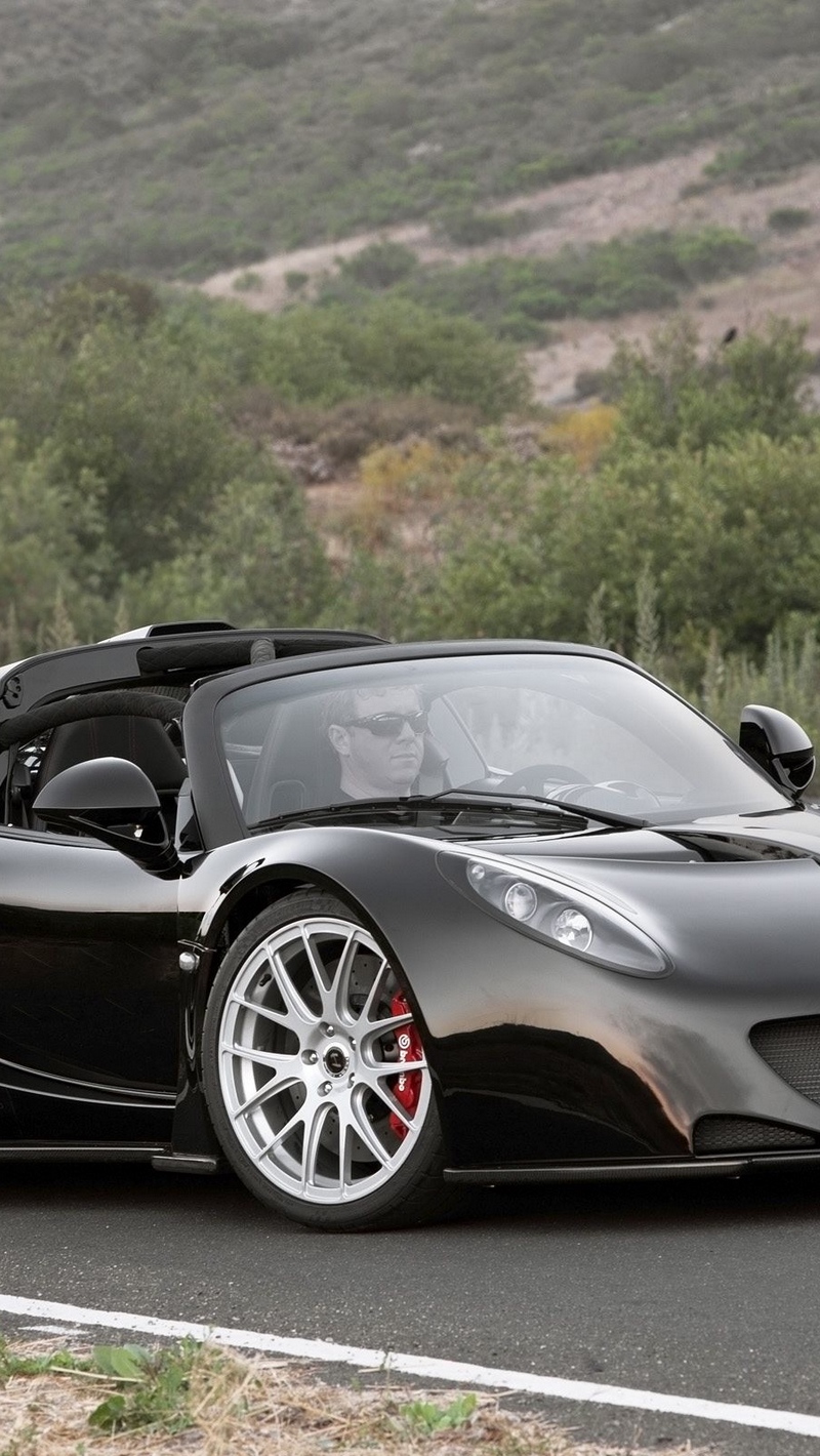 Wallpaper Hennessey, Venom Gt Spyder, Black, Motion - Hennessey Venom Gt 270mph - HD Wallpaper 