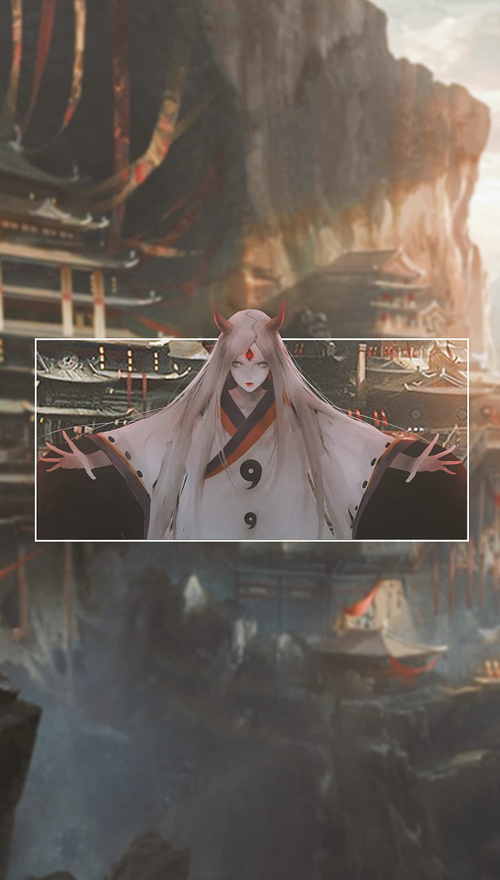 Anime Girls, Picture In Picture, Naruto , Kaguya, Hd - Otsutsuki Kaguya Wallpaper Hd - HD Wallpaper 