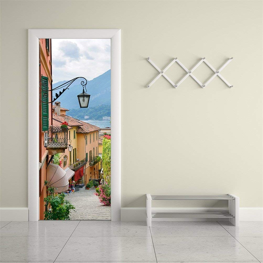 Picturesque Small Town Street View In Lake Como Italy - HD Wallpaper 