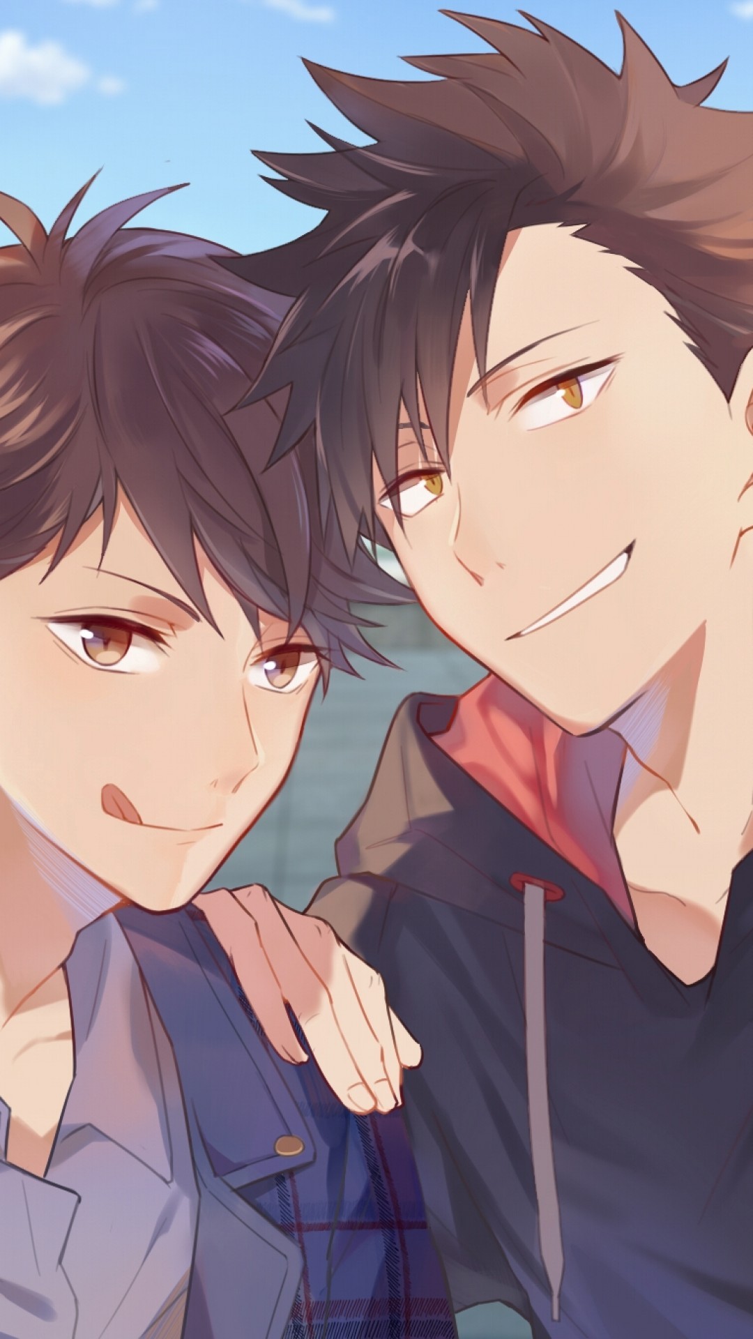 Oikawa Tooru, Kuroo Tetsurou, Haikyuu, Friends - Kuroo Tetsurou - HD Wallpaper 