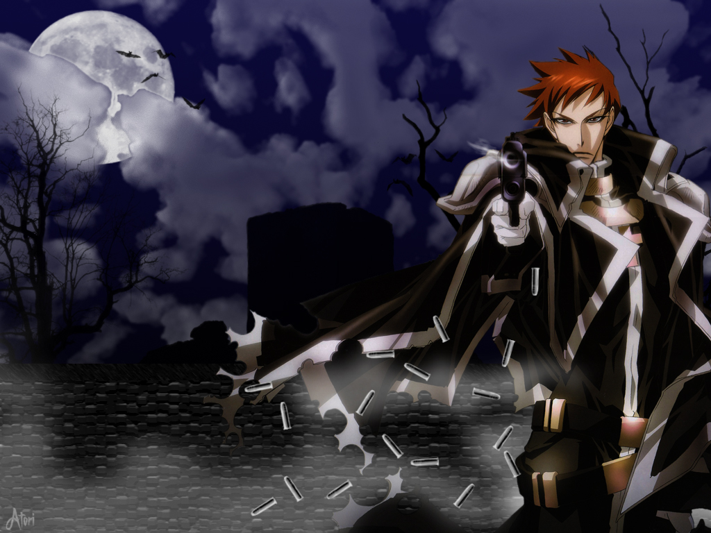 Gonzo, Trinity Blood, Tres Iqus Wallpaper 
	style Width - Trinity Blood Gunslinger - HD Wallpaper 