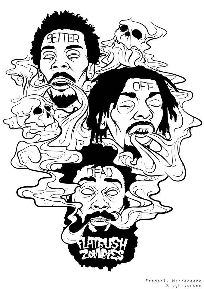 Flatbush Zombies Fan Art - HD Wallpaper 