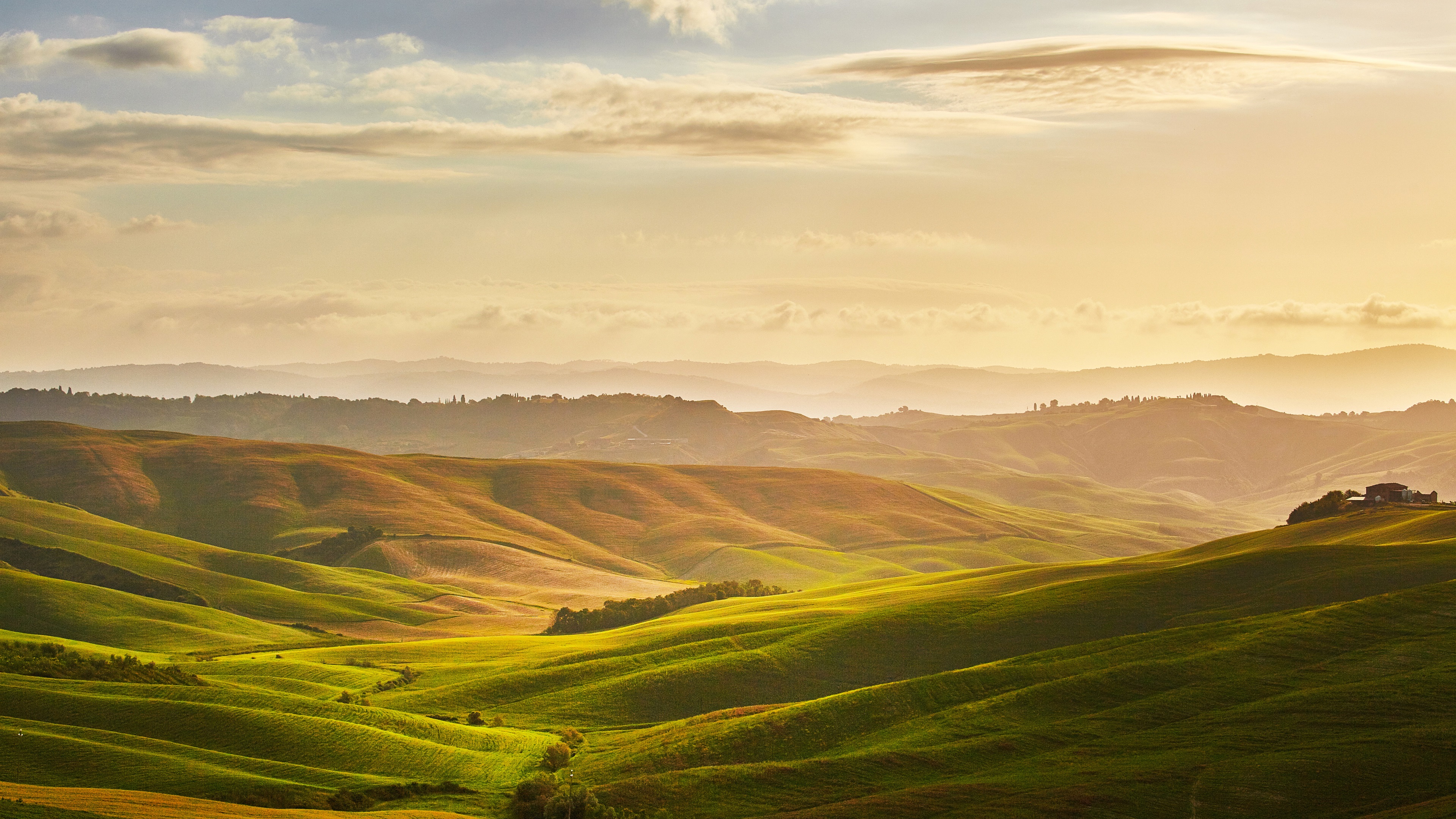 Wallpaper Toscana Beautiful Nature Landscape, Meadows, - Tuscany - HD Wallpaper 