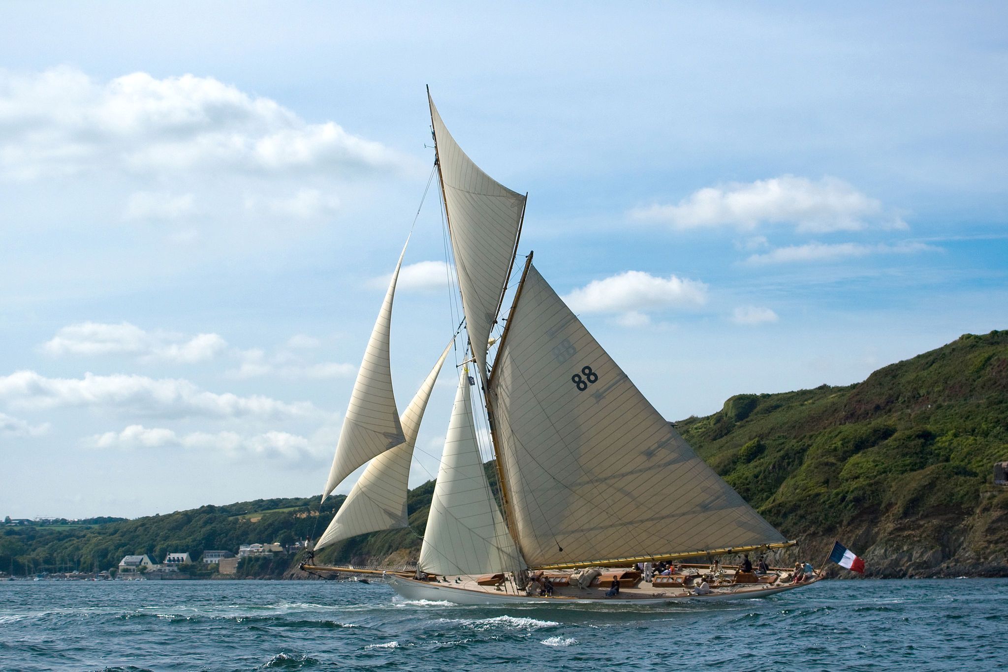 Free Fine Sailing Yacht Images - Sail Yacht High Resolution - HD Wallpaper 