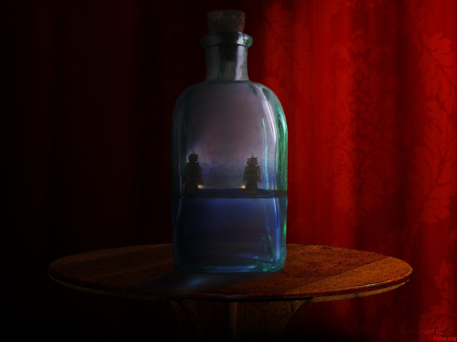 Botella Con Barco Dentro Wallpaper - Still Life Photography - HD Wallpaper 