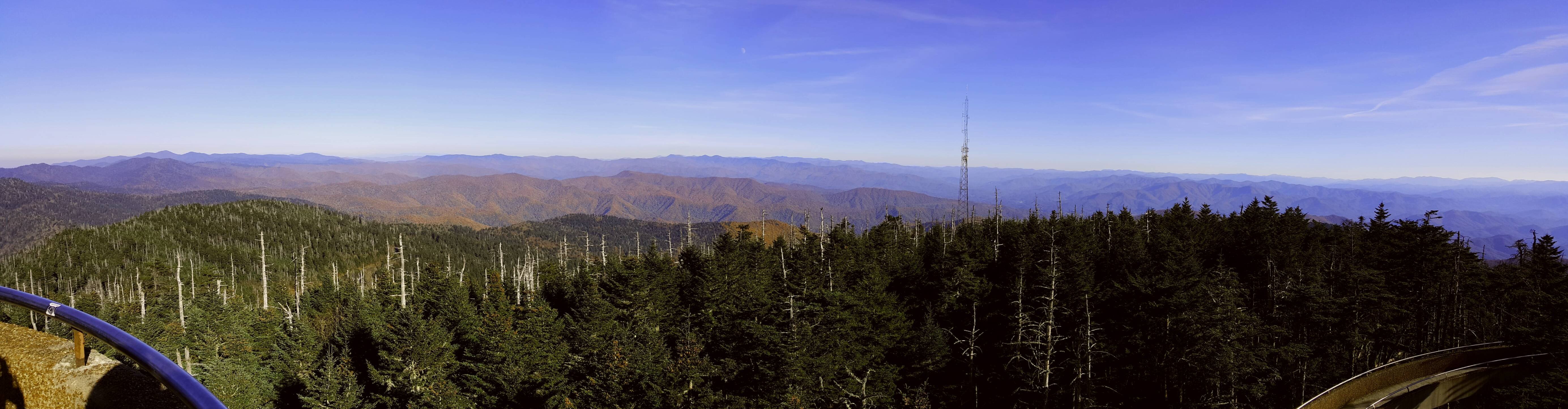 View From Clingmans Dome In The Great Smoky Mountains - HD Wallpaper 