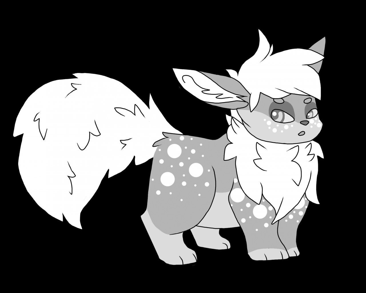 Snow Flareon - Cartoon - HD Wallpaper 