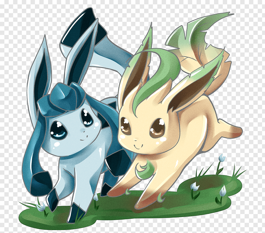 Glaceon Leafeon Eevee Pokémon Flareon, Others Png - Leafeon Y Glaceon Png - HD Wallpaper 