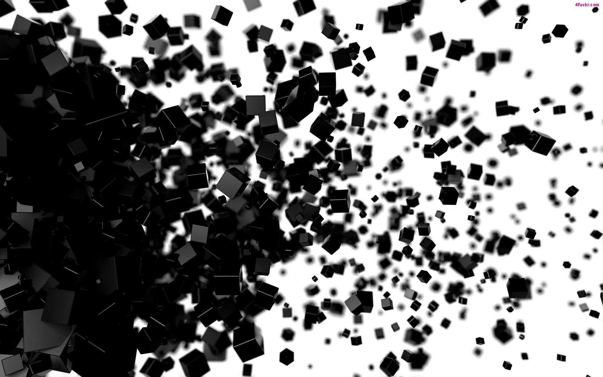 Black And White Chaos - HD Wallpaper 